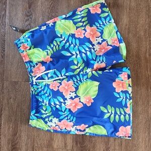 NWT Men's Cool Colbalt Tropical Swim Shorts, XL